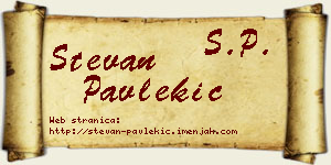Stevan Pavlekić vizit kartica